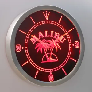 Malibu LED Neon Wall Clock