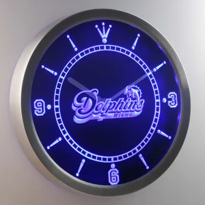 Miami Dolphins LED Neon Wall Clock