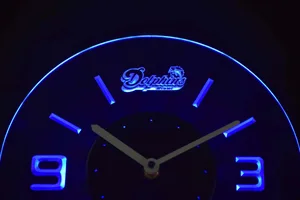 Miami Dolphins Modern LED Neon Wall Clock - Legacy Edition