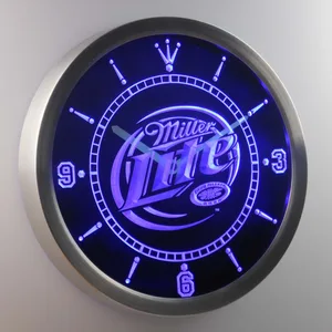 Miller Lite LED Neon Wall Clock