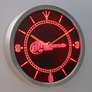 Miller Lite - Miller Time Live LED Neon Wall Clock