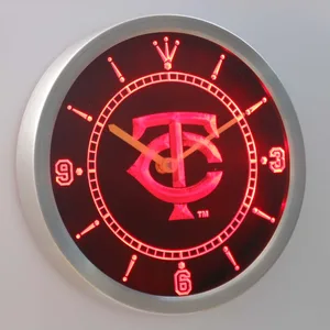 Minnesota Twins LED Neon Wall Clock