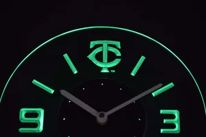 Minnesota Twins Modern LED Neon Wall Clock