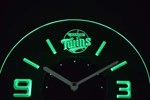 Minnesota Twins Modern LED Neon Wall Clock