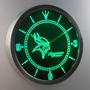Minnesota Vikings LED Neon Wall Clock