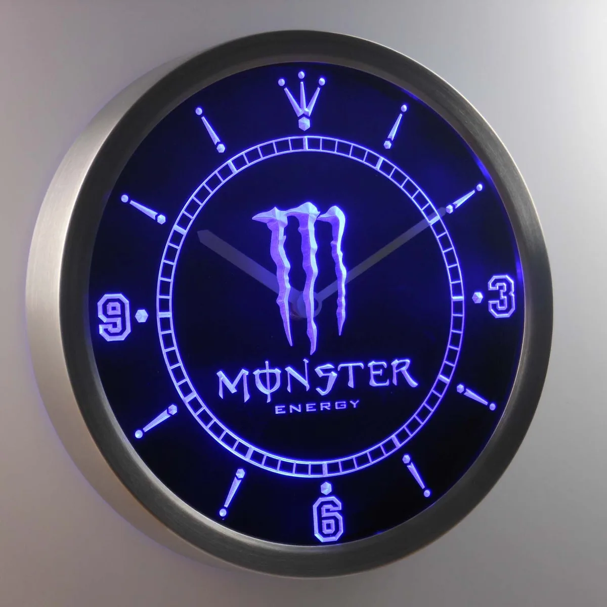 Monster LED Neon Wall Clock