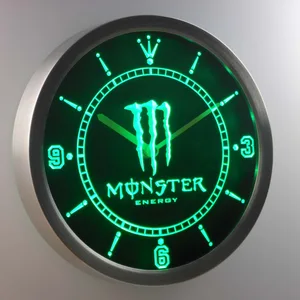 Monster LED Neon Wall Clock