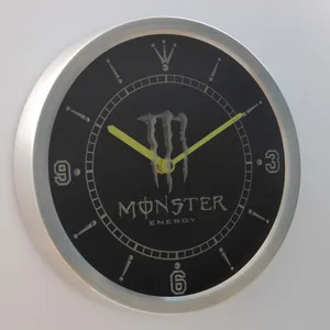 Monster LED Neon Wall Clock