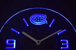 Montreal Canadiens Modern LED Neon Wall Clock