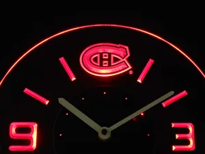 Montreal Canadiens Modern LED Neon Wall Clock