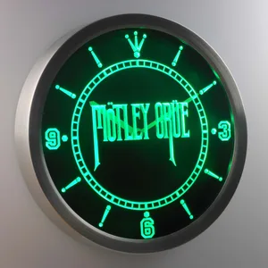 Motley Crue LED Neon Wall Clock