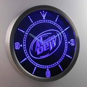 Mountain Dew LED Neon Wall Clock
