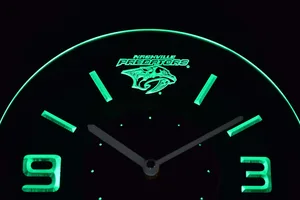 Nashville Predators Modern LED Neon Wall Clock