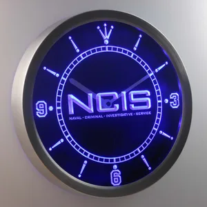 NCIS LED Neon Wall Clock