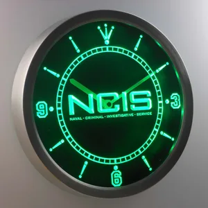NCIS LED Neon Wall Clock
