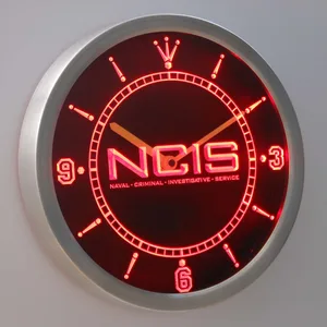 NCIS LED Neon Wall Clock