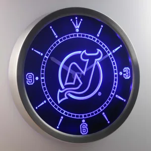 New Jersey Devils LED Neon Wall Clock