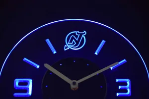 New Jersey Devils Modern LED Neon Wall Clock