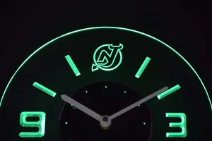 New Jersey Devils Modern LED Neon Wall Clock