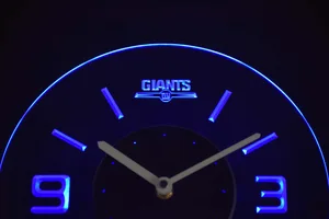 New York Giants Modern LED Neon Wall Clock