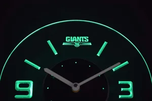 New York Giants Modern LED Neon Wall Clock