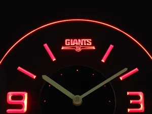 New York Giants Modern LED Neon Wall Clock