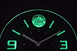 New York Mets Modern LED Neon Wall Clock