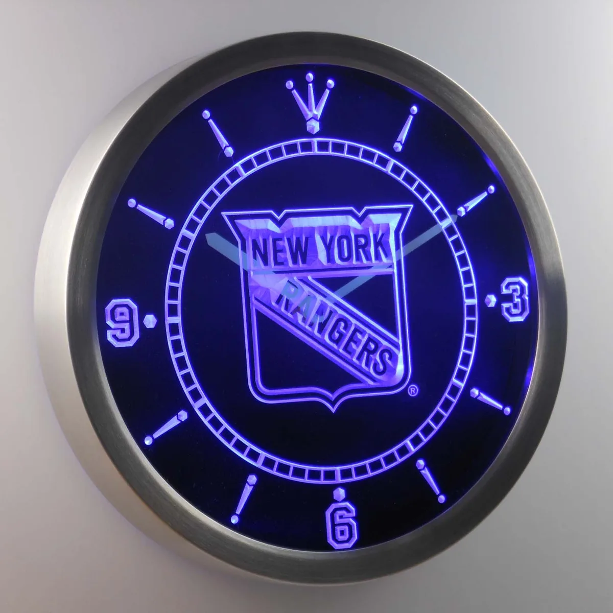New York Rangers LED Neon Wall Clock