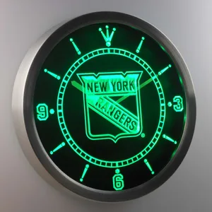 New York Rangers LED Neon Wall Clock