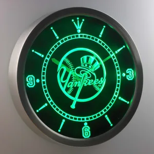 New York Yankees LED Neon Wall Clock