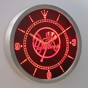 New York Yankees LED Neon Wall Clock