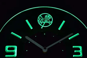New York Yankees Modern LED Neon Wall Clock