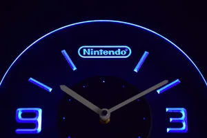 Nintendo Modern LED Neon Wall Clock