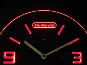 Nintendo Modern LED Neon Wall Clock