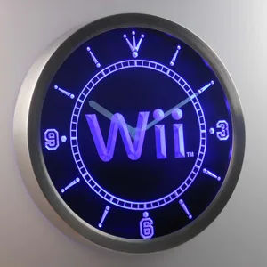 Nintendo Wii LED Neon Wall Clock
