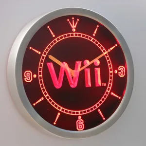Nintendo Wii LED Neon Wall Clock