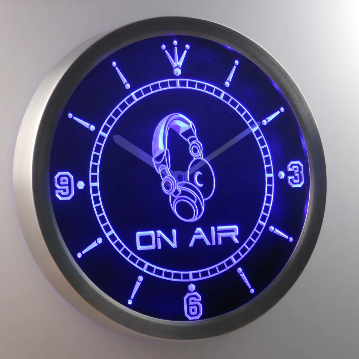On Air LED Neon Wall Clock