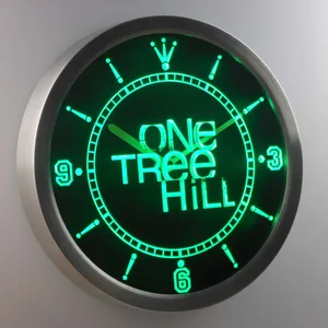 One Tree Hill LED Neon Wall Clock