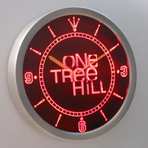 One Tree Hill LED Neon Wall Clock