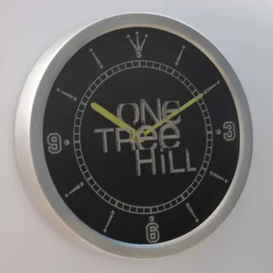 One Tree Hill LED Neon Wall Clock