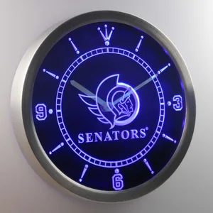 Ottawa Senators LED Neon Wall Clock