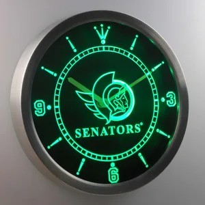 Ottawa Senators LED Neon Wall Clock