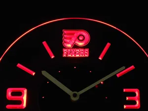Philadelphia Flyers Modern LED Neon Wall Clock