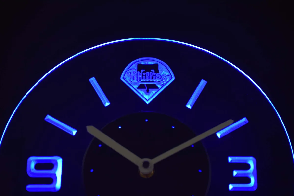 Philadelphia Phillies Modern LED Neon Wall Clock