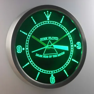 Pink Floyd Dark Side of the Moon LED Neon Wall Clock