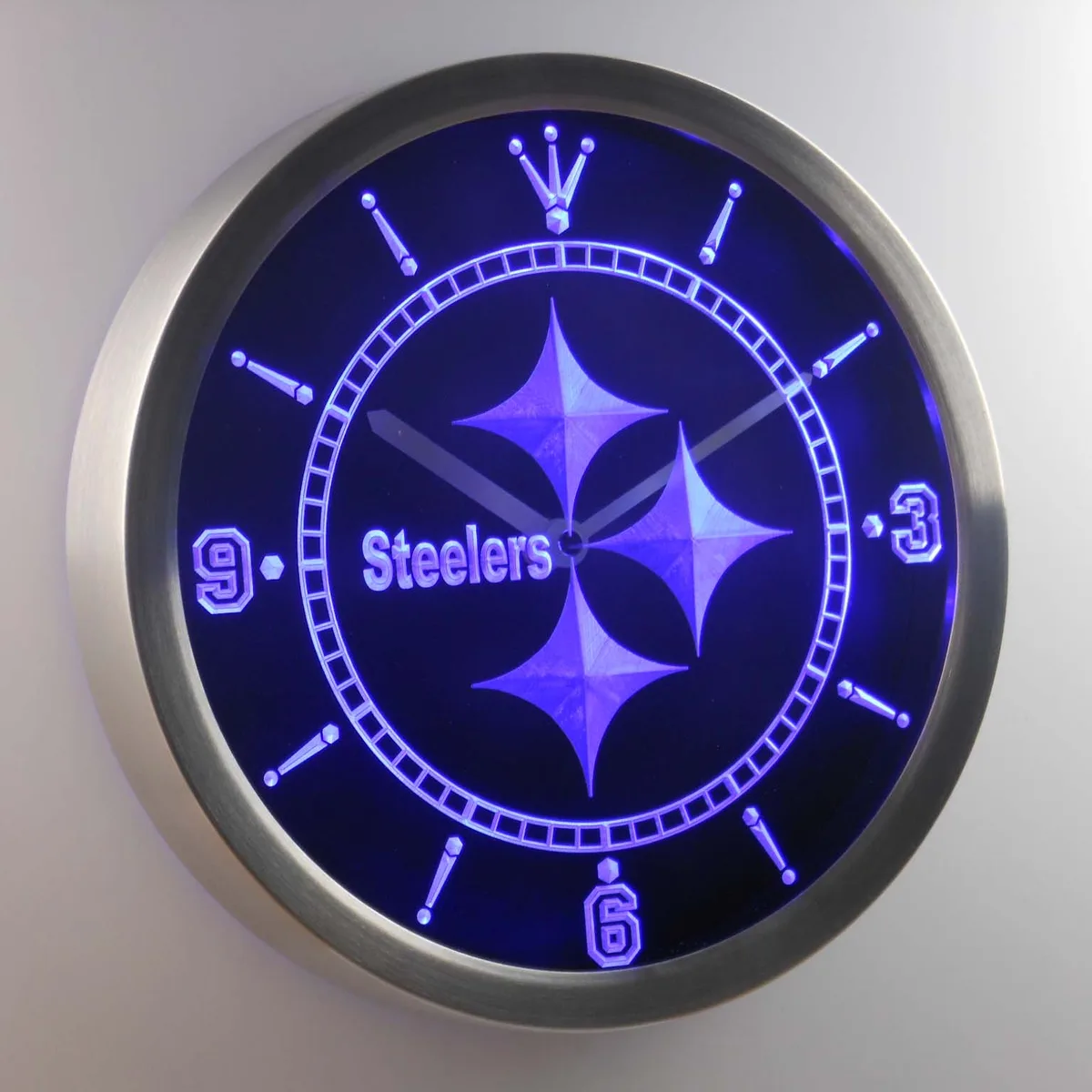 Pittsburgh Steelers LED Neon Wall Clock