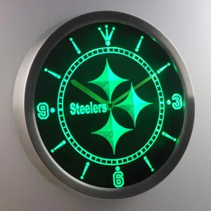 Pittsburgh Steelers LED Neon Wall Clock