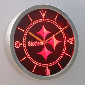 Pittsburgh Steelers LED Neon Wall Clock