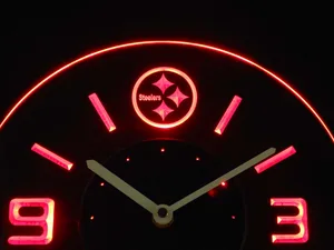 Pittsburgh Steelers Modern LED Neon Wall Clock