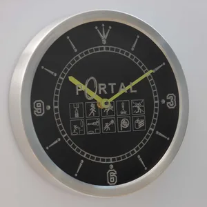 Portal LED Neon Wall Clock
